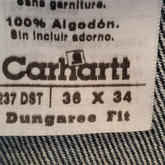 Carhartt  Dungaree fit jeans. Sz 36x 34.  Newer condition - Picture 3 of 6